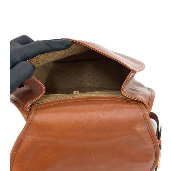 GUCCI Brown Horsesbit Slingback A-A13716 - Picture 7 of 12